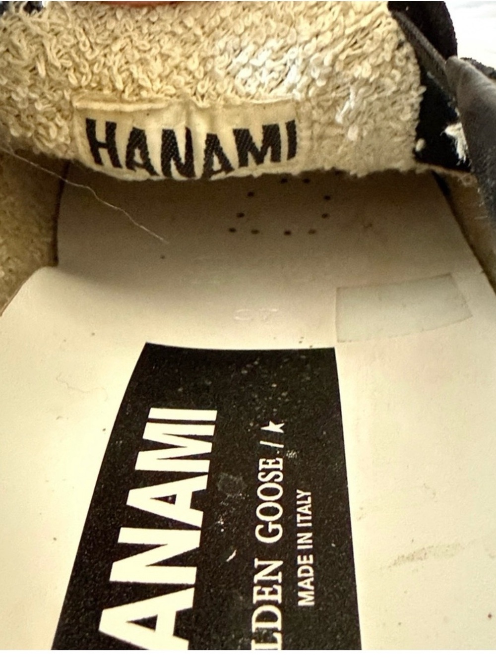Golden Goose Hanami Private Edition Leather Slip-On Sneakers with Silver Star - Picture 14 of 16